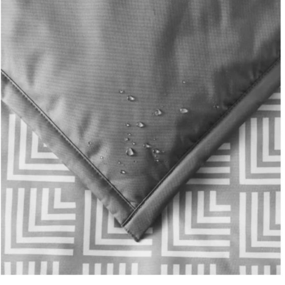 Oversized Blanket Reversable Colors: Grey, Blue, dark Blue - Picture 4 of 5